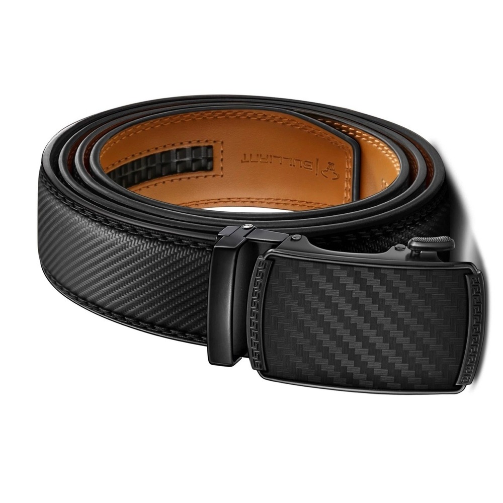 BULLIANT Men's Belt, Slide Ratchet Belt For 28"-36" Waist Adjustable, Black